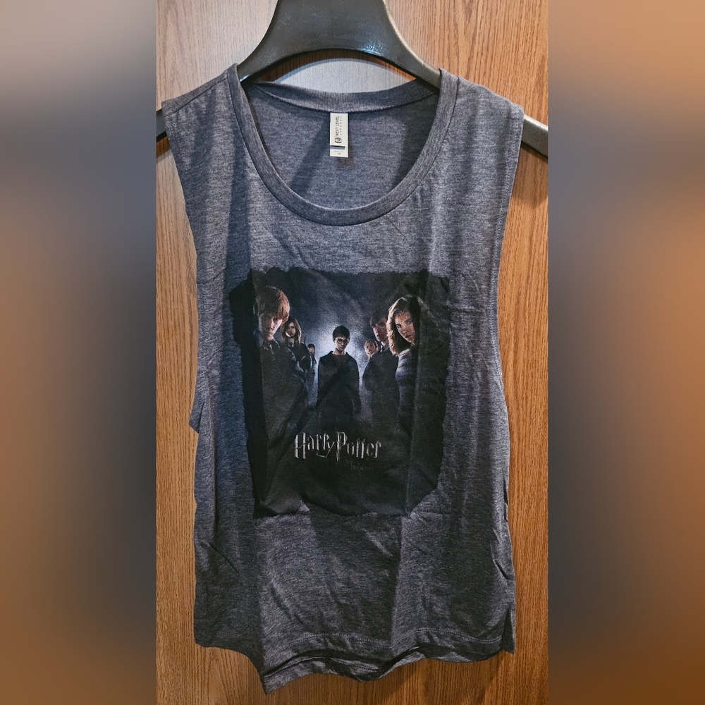 Next Level Apparel Dark Gray Harry Potter Muscle Tee